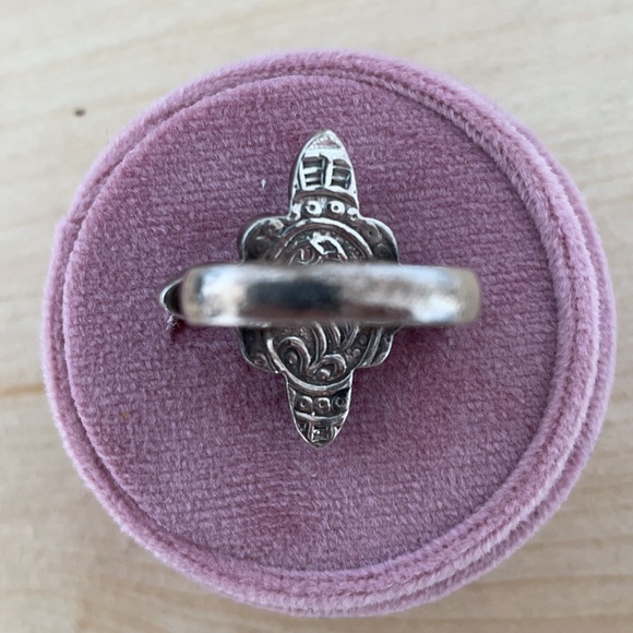 Silver, Coral and Turquoise Ring - Picture 2 of 3